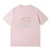 Camiseta Impresa de Algodón Puro Estilo Americano para Personas Pequeñas, Unisex, Cuello Redondo de Verano, Holgada, Casual, de Manga Corta, Top Versátil