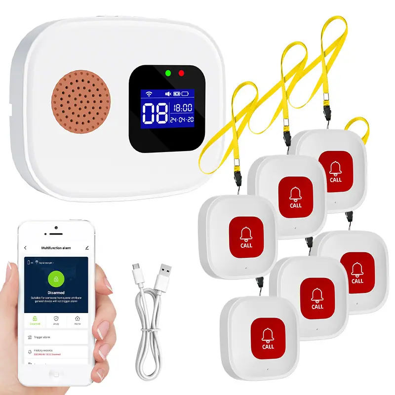 跨境wifi独居老人呼叫器SOS老人呼叫器涂鸦wifi报警器