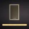 Espejo de Baño Cuadrado de Aluminio Vertical con Sensor Antivaho y Luz, Sensor Inteligente Tmall Genie