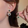 Amazon Super Flash Pendientes de Copo de Nieve con Pedrería Estilo Lujo Ligero Pendientes de Moda sin Perforación Estilo Clip para Oreja Pendientes Pequeños Fragantes