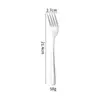 Acero Inoxidable 304 Serie Elegante Juego de Vajilla Cuchillo para Bistec Tenedor Cuchara Hotel Hogar Cuchara de Postre Tenedor de Fruta
