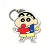 Llavero acrílico de Crayon Shin-chan, lindo diseño de caricatura, pequeño colgante de Shin-chan, accesorio para mochila de estudiante, regalo para parejas