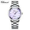 CHENXI esfera de nácar correa de acero reloj para mujer fabricante mayorista luminoso impermeable transmisión en vivo transfronteriza con incrustaciones de diamantes moda reloj de cuarzo