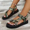 Sandalias Planas Ligeras para Mujer 2024 Verano Sandalias Romanas de Estudiante para Mujer Sandalias de Playa Redondas de Comercio Exterior para Mujer