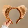 Diadema de Felpa con Orejas de Gato para Mujer, Adorno para el Cabello Lindo y Original de Gato, Pasador con Cascabel, Collar, Diadema de Cosplay, Accesorio Sexy