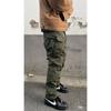 AUTICUP American Army Bird Corte tridimensional Calças de corrida com vários bolsos, forradas com lã de outono e inverno, com três provas