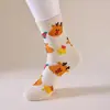 Calcetines Navideños de Moda Otoño e Invierno Papá Noel Reno Muñeco de Nieve Hombre de Jengibre Dibujos Animados Calcetines de Media Pantorrilla Calcetines de Mujer Transfronterizos Venta al por Mayor