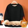 Moletom masculino oversized, de manga longa, com forro de fleece e gola redonda, perfeito para o inverno; uma camada base grossa, quente e confortável