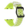 Adecuado para Apple Watch Ultra9876543210 series SE correa deportiva de silicona transpirable de panal bicolor