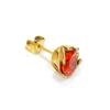 Aretes de Flor Giratoria de Diamante Pequeños Frescos Estilo Japonés y Coreano para Mujer Ins Nicho Gama Alta Versátiles Elegantes Joyería para Orejas de Acero de Titanio
