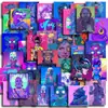 48 Adesivos do Manual de Ilustração Cyberpunk David lucy lucy Rebecca Adesivos do Manual de Anime Material
