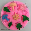 Molde de silicona para modelado de plantas, hecho a mano, para pasteles plegables, herramienta para doblar dulces, herramienta decorativa, molde para pasteles, otros