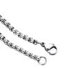 Cadena de perlas cuadradas 304 316L al por mayor de fábrica, suministro puntual, una variedad de especificaciones, collar artesanal opcional