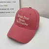 Boné de Baseball Bordado com Letra Vintage, Chapéu de Sol para Cabeça Grande, Estilo Coreano Marca Tendência Letra Transfronteiriço Chapéu de Viagem ao Ar Livre para Mulheres