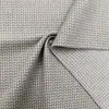 Tecido Jacquard Tricotado com Listras de Milho e Padrão Floral Texturizado, Casaco de Lã Espinha de Peixe, Tecido Elástico de Trama Grossa