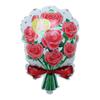 Balão de folha de alumínio em forma de flor rosa girassol pequena margarida decoração de festa de aniversário balão de filme de alumínio de flor atacado