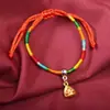 Festival del Bote del Dragón Cuerda de Mano Pulsera de Hilo de Colores Pulsera de Cuerda de Colores para Niños Duanyang Joyería Pequeña de Zongzi Puesto de Lugar Turístico Artículos
