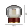Lámpara de Mesa de Vidrio Decorativa para Sala de Estar, Lámpara de Mesita de Noche para Dormitorio, Lámpara de Diseñador de Lujo Minimalista Nórdico, Modelo Creativo