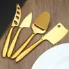 Amazon Juego de Cuchillos para Queso de Acero Inoxidable de Cuatro Piezas Rallador de Queso Multifuncional Cuchillo para Pan y Mantequilla Juego de Repostería