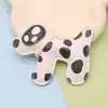 Lanyard de Cuero Dálmata de Vaca de Moda Colgante para Bolso de Cachorro Accesorio Colgante Miu Accesorio para Ropa Perro de Dibujos Animados