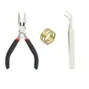 Conjunto de ferramentas para extensão de nail art transfronteiriço, conjunto de ferramentas para artesanato com joias, alicate de ponta fina, medidor de anel, pinça disponíveis no atacado