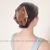 Pinza de Pelo Triángulo con Lazo Cuadros Estilo Británico para Mujer, Nuevo Pasador de Gama Alta para la Parte Trasera de la Cabeza, Pinza de Tiburón para el Cabello Accesorio de Primavera y Verano