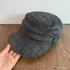 Chapéu equestre retrô de ganga plissado estilo japonês para mulheres, com toque descontraído, adequado para cabeças grandes, faz o rosto parecer menor, chapéu de sol de copa reta, boina