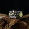 Anillo Pixiu Vintage para Hombre Tendencia Personalidad Estilo Minimalista Índice de la Fortuna Anillo de Dedo Moda Audaz Gama Alta Anillo Abierto