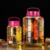 Botellas de vidrio para elaborar alcohol, jarras de vino, recipientes para vino, frascos gruesos de grado alimenticio para encurtidos, frascos sellados