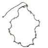 Collar de diseño de nicho Dongju con patrón de olas para Mujer, cadena simple de clavícula versátil para verano, nuevo estilo ins, collar