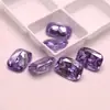 Zirconia azul oblonga piedras sueltas al por mayor, gemas azules