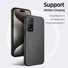 Adecuado para Xiaomi 10TPro, funda magnética Magsafe de alta gama con protección de lente de cobertura total y textura de fibra de carbono