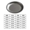 Plato Redondo de Acero Inoxidable Estilo Coreano, Plato para Hot Pot, Plato para Barbacoa, Plato Plano Bajo, Plato para Carne, Plato para Huesos de Restaurante