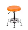 Taburete de plástico engrosado con altura ajustable y función giratoria, taburete redondo para escuela y laboratorio, taburete para estudiantes con ruedas, silla de bar de patas altas