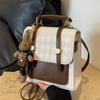 Bolso de Diseño Nicho 2024 Nueva Mochila de Moda para Mujer Portátil Estilo Coreano Mochila Escolar Retro para Viaje