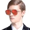 Jamie 1823 Gafas de Sol Aviador Ligeras Tendencia Unisex Estilo Callejero Gafas de Sol Reflectantes Gafas de Sol Coloridas