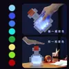 Luminária de Minério de Diamante do Minecraft, Garrafa de Poção que Muda de Cor, Modelo de Tocha do Minecraft, Luz Noturna, Decoração de Iluminação