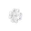 Nuevo Colgante de Cuentas de Flor de Diamante de Plata Lisa Seiko de Plata Esterlina S925 DIY Pulsera de Cristal Collar Accesorios de Plata