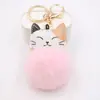 Gato Lúcido Lindo Xiaohua Kitty Boutique Bola de Pelo Llavero Colgante Mochila Billetera Colgante de Felpa Joyería