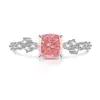 Bestseller de Tiktok y Xiaohongshu: Un Ramo de Flor de Hielo de Luz de Estrellas Anillos Cortados para Mujer con Incrustaciones de Diamante de Alto Carbono Envío Transfronterizo Europeo y Americano
