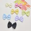 Nuevo Estampado de Tela Diamante Color Sólido Cuadros Palabra Lazo Accesorios para la Cabeza Ropa DIY Zapatos y Sombreros Accesorios Semi-terminados