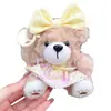 Muñeco de Peluche Oso Galleta Floral de Venta Caliente Llavero Colgante de Bolso Exquisito Corazón de Niña Tienda de Pinzas para Muñecos