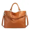 Bolsa Feminina de Couro Bovino de Primeira Camada Nova de Alto Padrão Mais Vendida Moda Europeia e Americana Bolsa Feminina de Couro Genuíno Bolsa de Ombro Único Transversal Tote