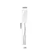 Faca de Manteiga de Aço Inoxidável 304 com Cabo Quadrado, Raspador para Assar, Faca para Geleia e Sobremesa, Faca para Decorar Bolo, Espalhador de Queijo e Manteiga
