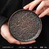 Posavasos Xiangyun de aleación Soporte para olla estilo japonés Plato para aperitivos Soporte para taza Almohadilla aislante térmica vintage Set de té Kung Fu Ceremonia del té