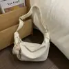 Bolso Grande de Mujer Otoño/Invierno 2025 Nuevo Diseño Vintage Bolso de Hombro Cruzado Plegado Bolso Dumpling para Viajes