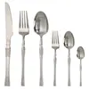 Conjunto de Talheres de Aço Inoxidável com Padrão de Cauda de Peixe para Viagem, Faca, Garfo, Colher de Jantar de Cintura Fina, Garfo, Colher, Colher de Chá, Colher de Café, Talheres Portáteis