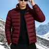 Chaqueta ligera de algodón para hombre, otoño e invierno 2026, estilo corto, cuello alto, abrigo cálido con relleno de algodón, ropa exterior cortavientos para hombre con relleno de plumón de algodón