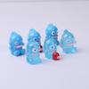 Tridimensional Engraçado Feio Peixe Série DIY Chaveiro para Casa de Família Micro Paisagem Casa de Bonecas Ornamentos Acessórios de Resina