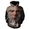 Nuevo comercio exterior transfronterizo impresión digital 3D mito negro: Fabricantes de chalecos con capucha para juegos serie Wukong 3A
